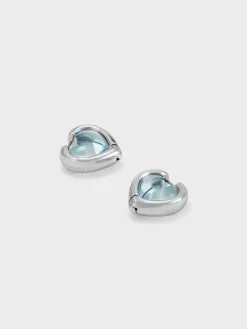 Annalise Resin-Heart Stud Earrings