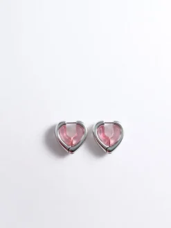 Annalise Resin-Heart Stud Earrings