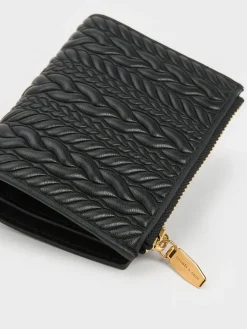 Apolline Textured Top-Zip Wallet