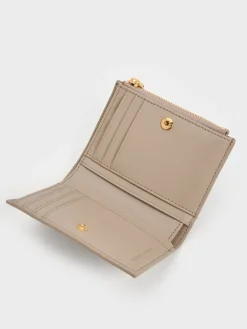 Apolline Textured Top-Zip Wallet