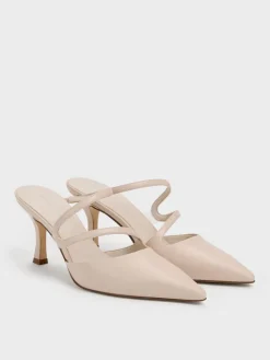 Arden Pointed Wavy Heeled Mules