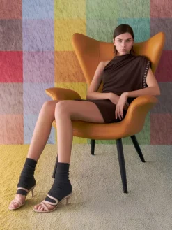 Arden Wavy Heeled Mules