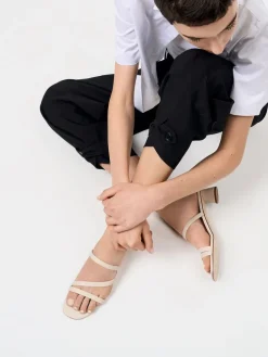 Arden Wavy Strap Mules