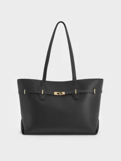 Arlet Double-Handle Belted Tote bag