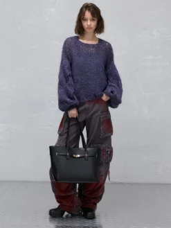 Arlet Double-Handle Belted Tote bag