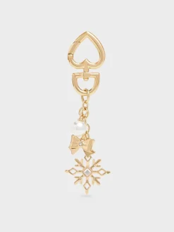 Arrietty Crystal & Pearl Snowflake Charm