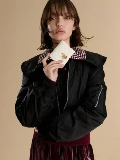 Arrietty Quilted Curved-Flap Wallet