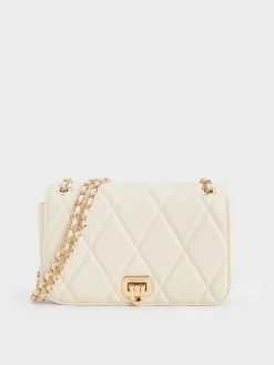 Arwen Diamond-Quilt Shoulder Bag