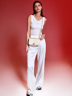 Arwen Diamond-Quilt Shoulder Bag