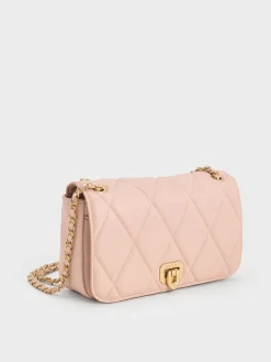 Arwen Diamond-Quilt Shoulder Bag