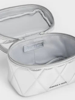 Arwen Metallic Quilted Vanity Bag