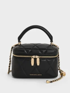 Arwen Quilted Top Handle Vanity Bag