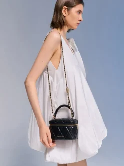 Arwen Quilted Top Handle Vanity Bag