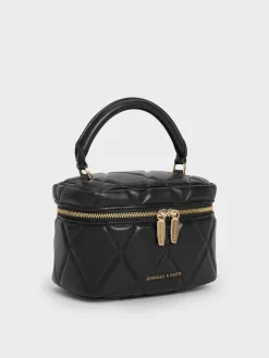 Arwen Quilted Top Handle Vanity Bag