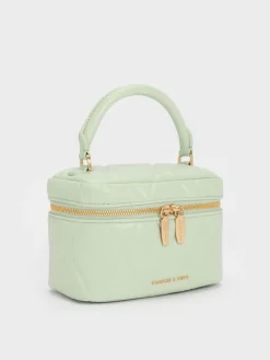 Arwen Quilted Top Handle Vanity Bag