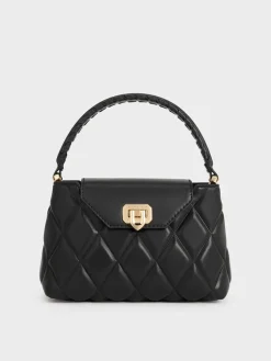 Arwen Quilted Top Handle Bag