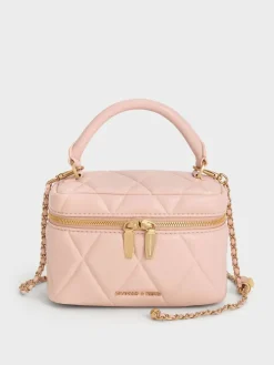 Arwen Quilted Top Handle Vanity Bag