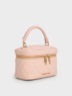 Arwen Quilted Top Handle Vanity Bag