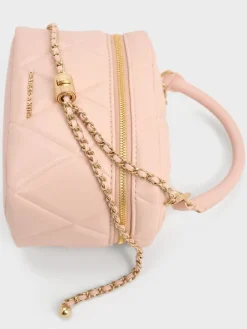 Arwen Quilted Top Handle Vanity Bag