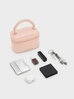 Arwen Quilted Top Handle Vanity Bag