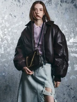 Arya Braided-Chain Crossbody Bag