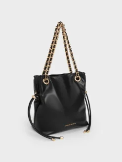 Arya Braided-Chain Crossbody Bag