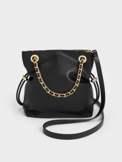 Arya Braided-Chain Crossbody Bag