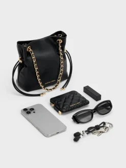 Arya Braided-Chain Crossbody Bag