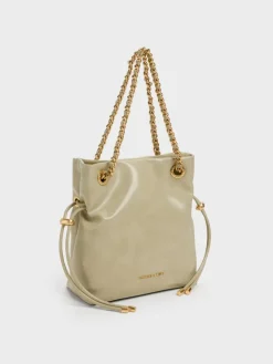 Arya Braided-Chain Crossbody Bag