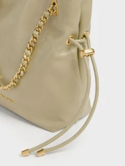 Arya Braided-Chain Crossbody Bag