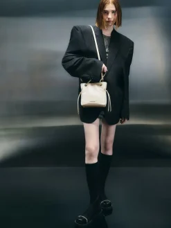 Arya Braided-Chain Crossbody Bag