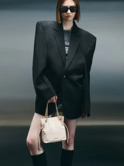 Arya Braided-Chain Crossbody Bag