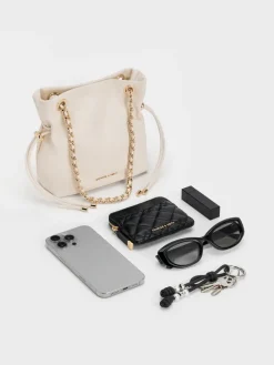 Arya Braided-Chain Crossbody Bag