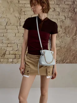 Arya Braided-Chain Crossbody Bag