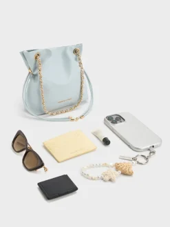 Arya Braided-Chain Crossbody Bag