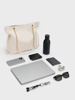 Arya Braided-Chain Tote Bag