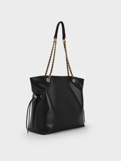 Arya Braided-Chain Tote Bag