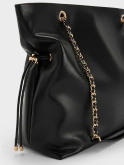 Arya Braided-Chain Tote Bag