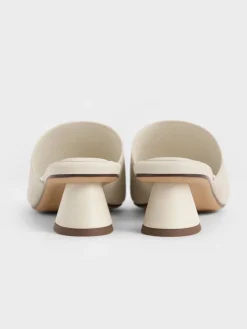 Asymmetric Square-Toe Toe-Ring Sandals