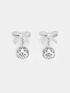 Athalia Snowball Drop Earrings