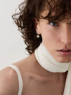 Athalia Snowball Drop Earrings