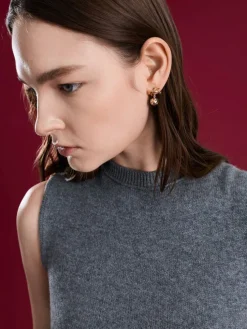 Athalia Snowball Drop Earrings