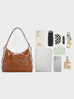 Atwood Chain Convertible Hobo Bag