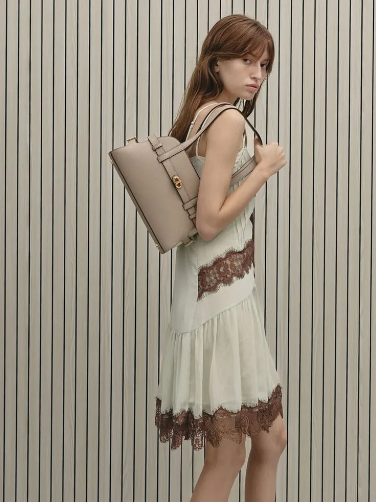 Aubrielle Belted Shoulder Bag