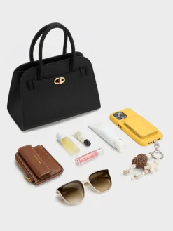 Aubrielle Belted Tote Bag