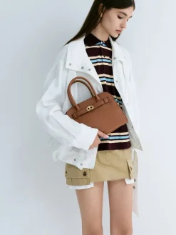 Aubrielle Belted Tote Bag