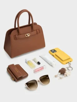 Aubrielle Belted Tote Bag