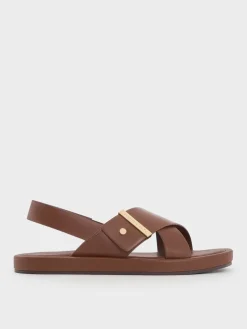 Audra Crossover Slingback Sandals