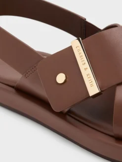 Audra Crossover Slingback Sandals