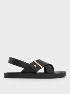 Audra Crossover Slingback Sandals